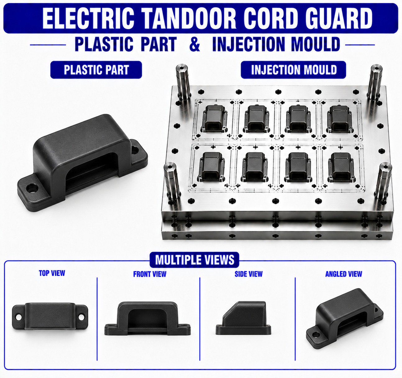Electric Tandoor Plastic Cord Guard Mould and Moulding Service